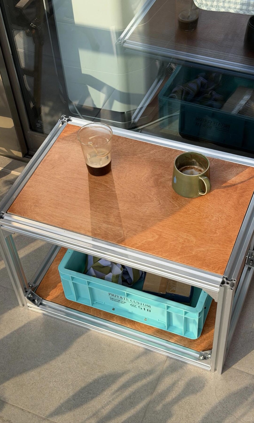 海洋板加铝型材乌龟凳 货架 小桌子diy🥹 图4